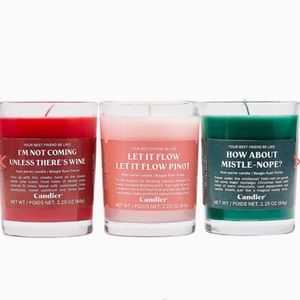 RYAN PORTER Limited Edition Holiday Soy Wax Candles Set Cinnamon Chocolate Pine